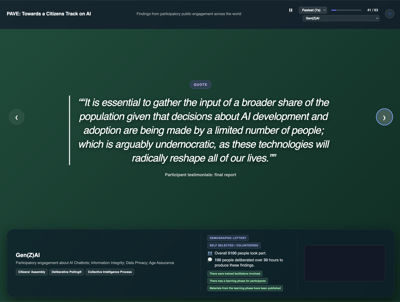 Public Voices Slideshow prototype